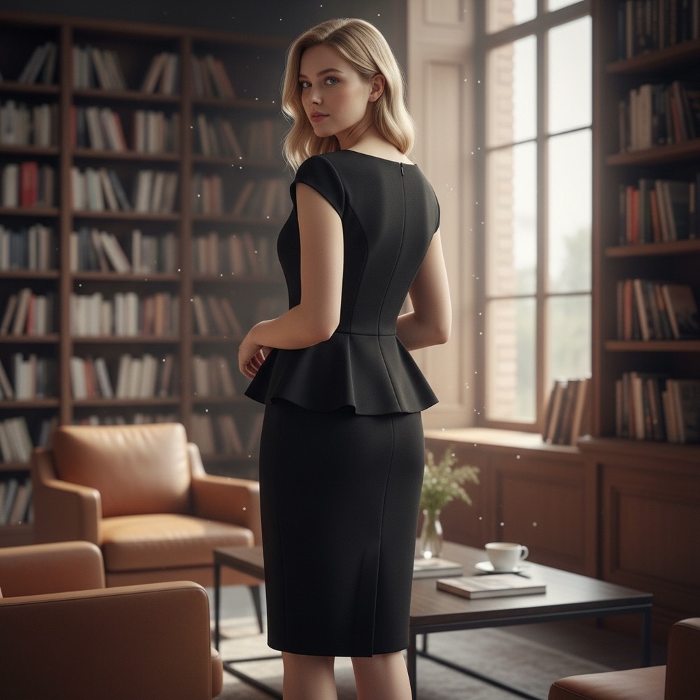 Modest Black XOXO knee length dress